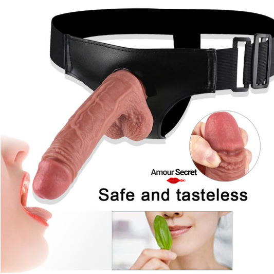 STRAPON DILDO SILICONE 1ère-QUALITÉ Avec Ceinture Gratuit
