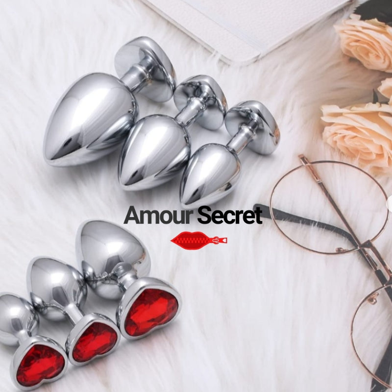 ❤️Plug Anal Métallique avec Cœur