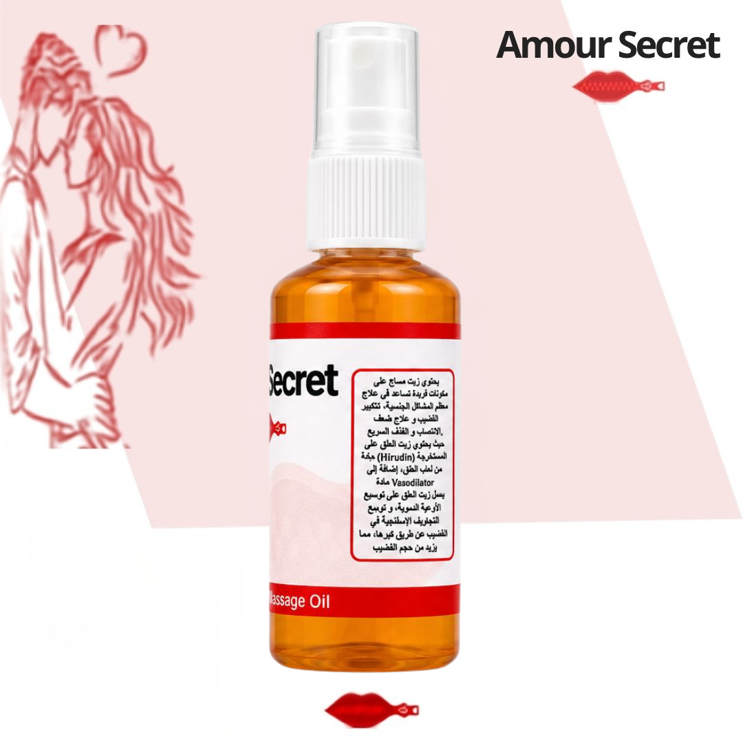 Huile de Massage Relaxante Premium – Amour Secret™