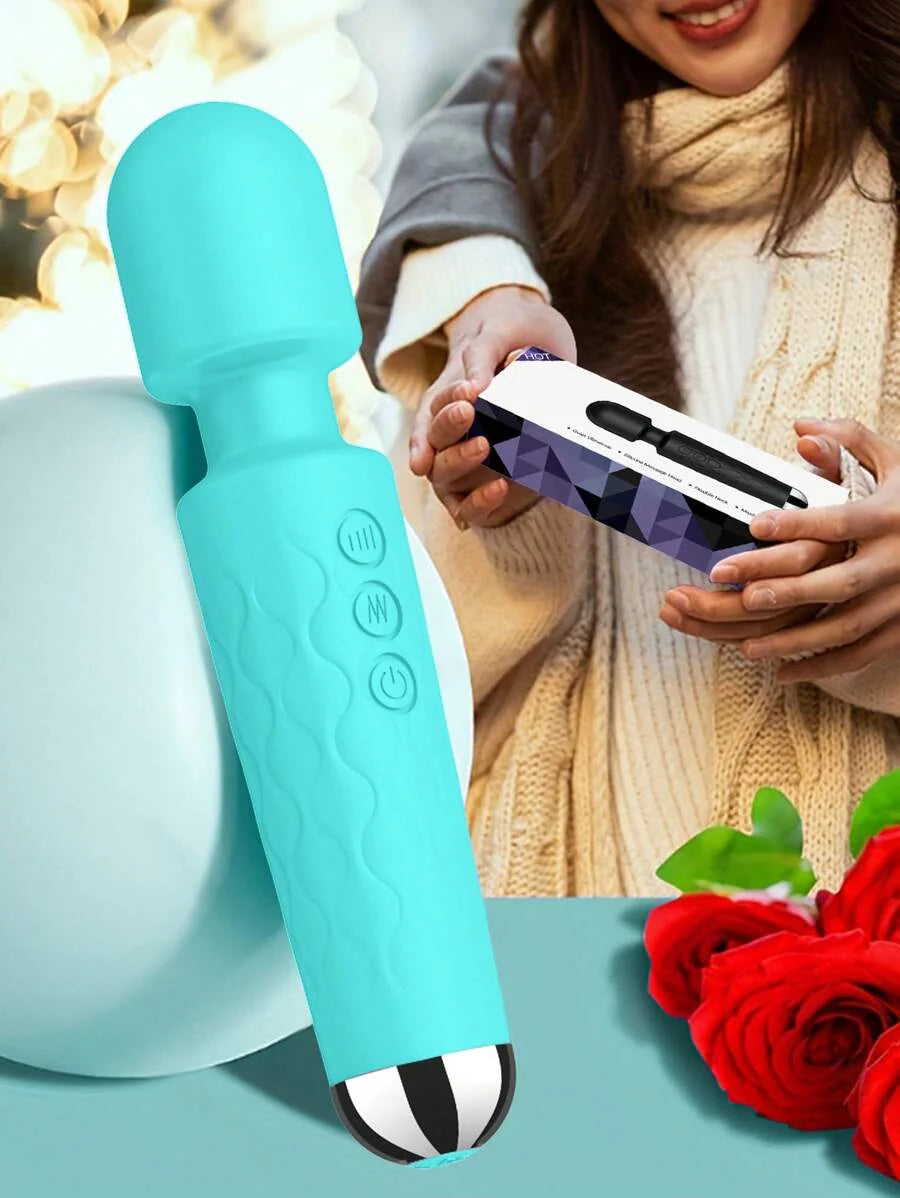 Masseur Corporel Rechargeable – Étanche et Portatif – Soulagement Musculaire pour Dos, Cou et Épaules (Vert)