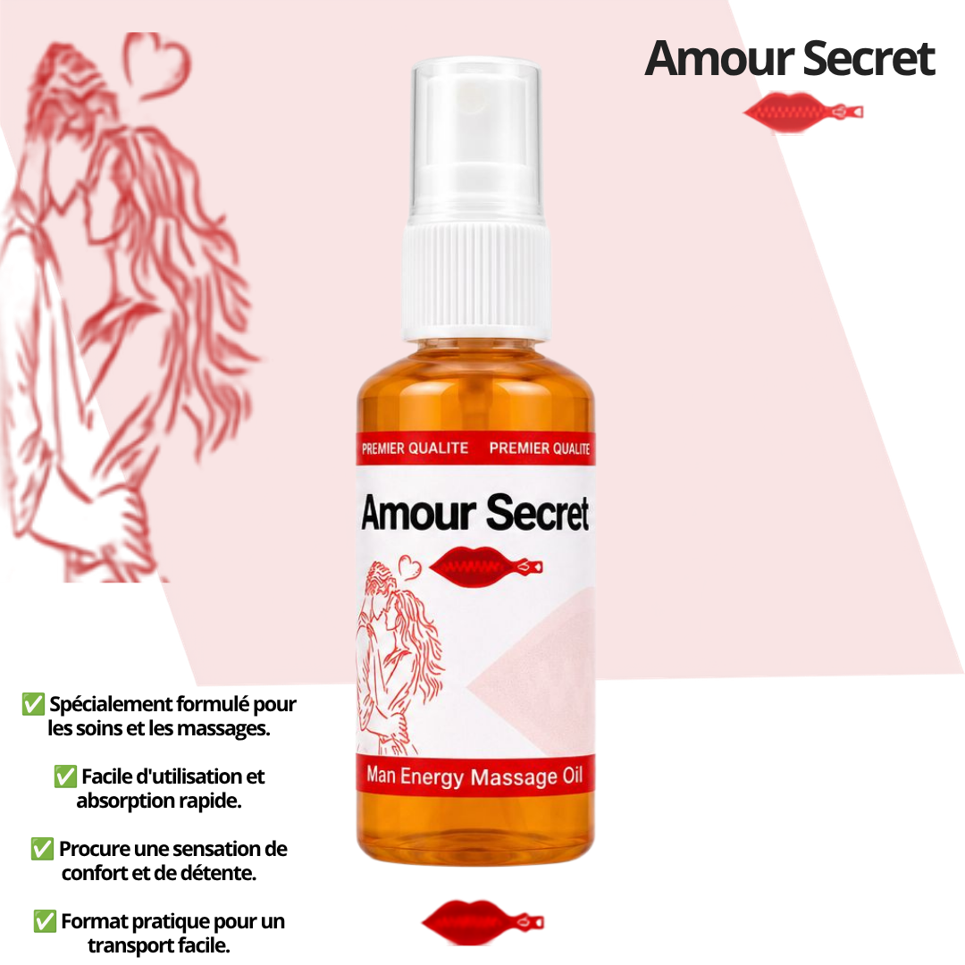 Huile de Massage Relaxante Premium – Amour Secret™