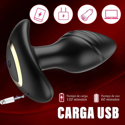 🔌 Vibrador à Rotation – Plug Anal avec Massage et Contrôle via Application