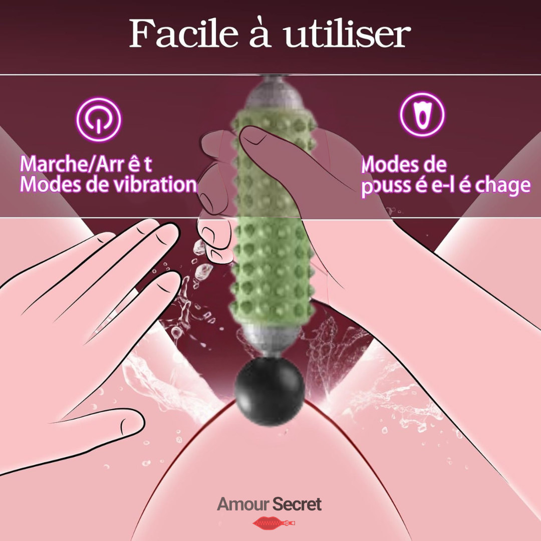 Bâton de massage vibrant et stimulation