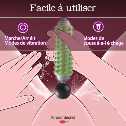 Bâton de massage vibrant et stimulation