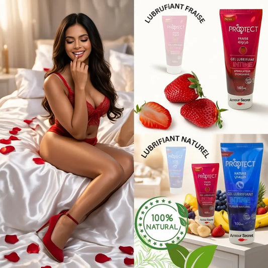 🧴 Gel Lubrifiant Intime Protect – Lubrifiant intime aux fruits 🍓🍑 Amour Secret