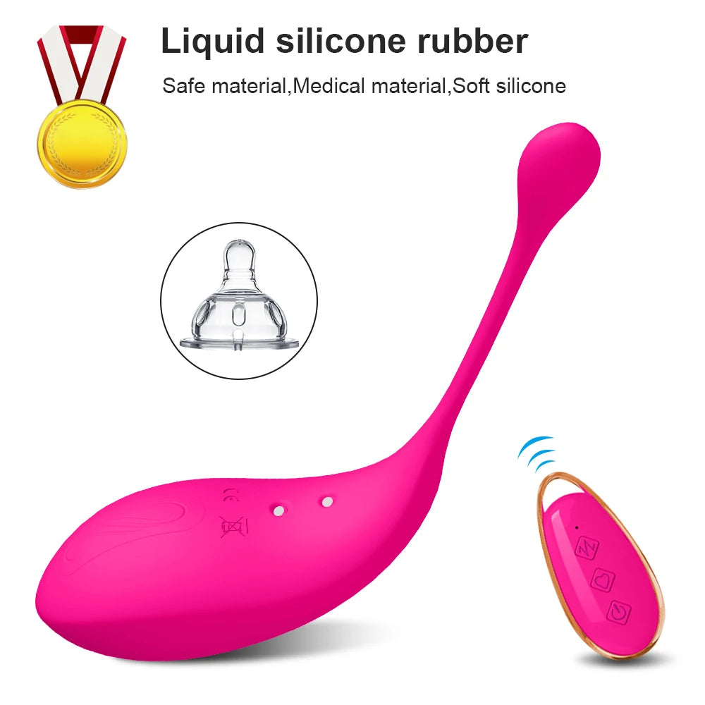 Œuf vibrant puissant avec télécommande sans fil, vibromasseur pour femme, gode, masseur de point G, produit pour adultes