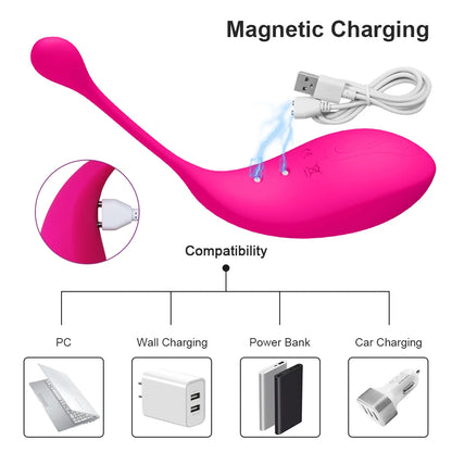 Œuf vibrant puissant avec télécommande sans fil, vibromasseur pour femme, gode, masseur de point G, produit pour adultes