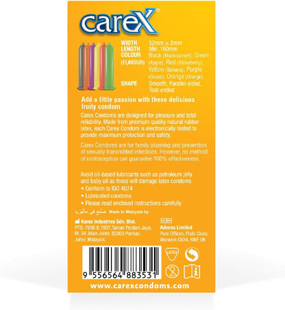 🍓 Carex Préservatifs Saveurs Assorties – 12 unités