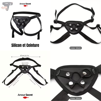 Ceinture en Faux Cuir à Boucle