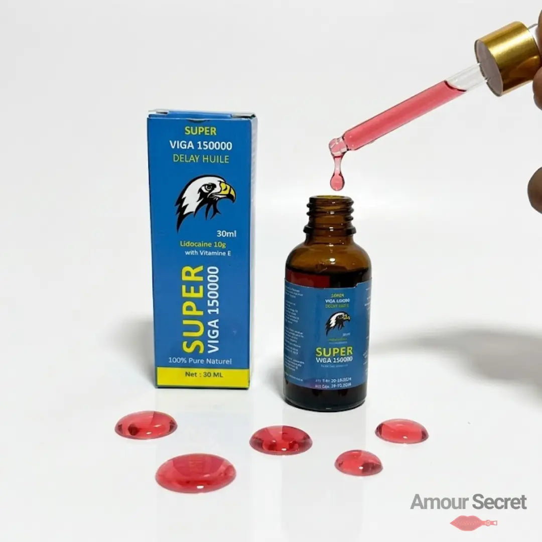 Super Viga 150000 · Huile Retardante 30 ml Amour Secret