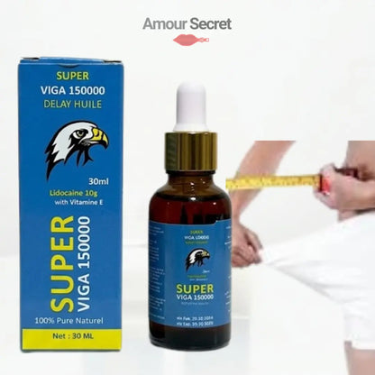 Super Viga 150000 · Huile Retardante 30 ml Amour Secret