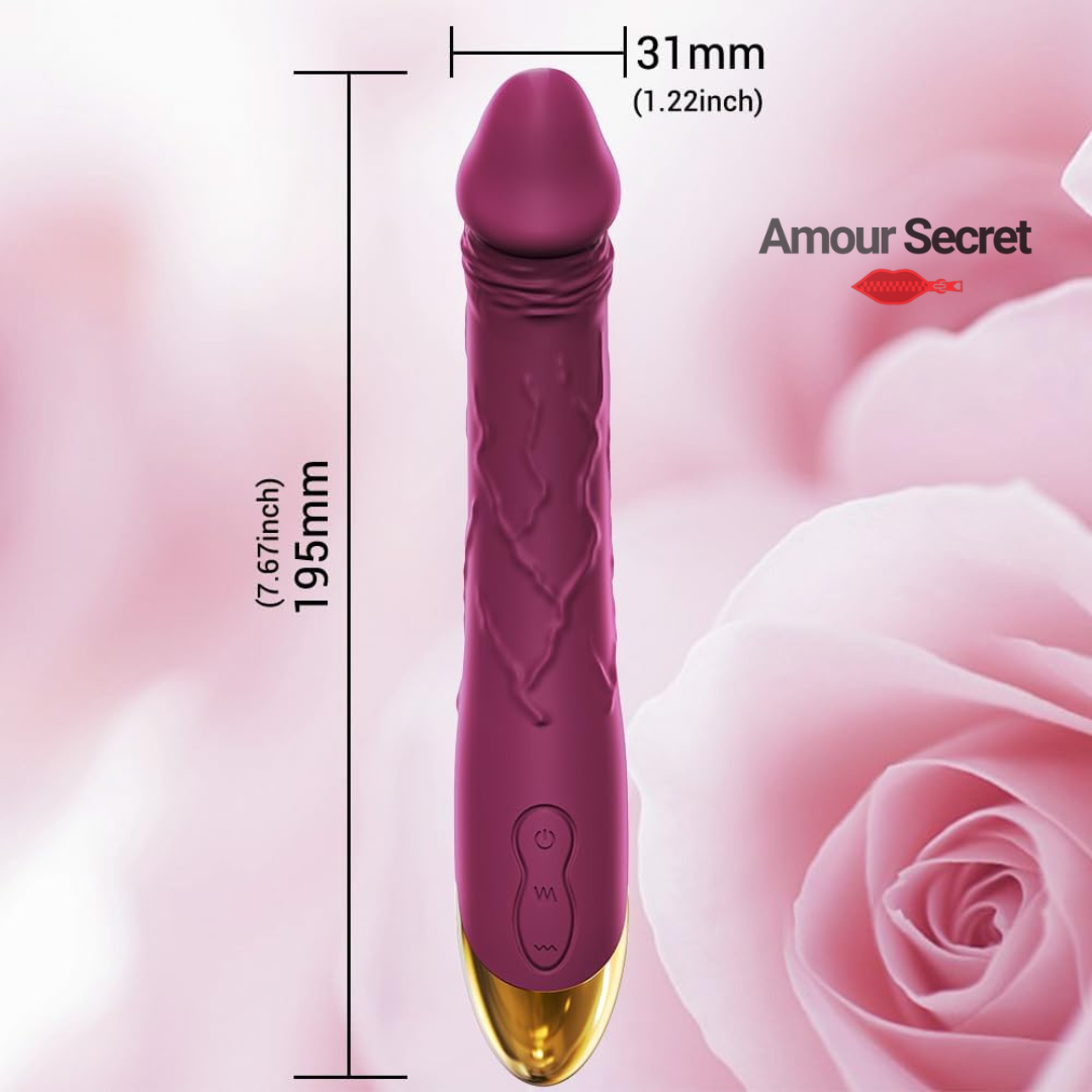 Godemiché vibrant pour stimulateur anal du point G, longueur insérable 22cm