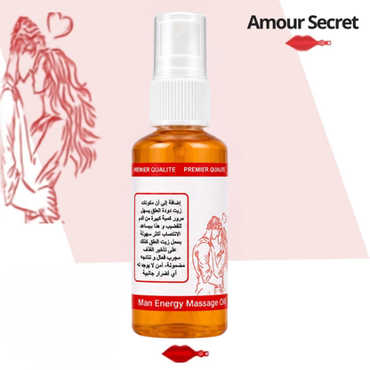 Huile de Massage Relaxante Premium – Amour Secret™