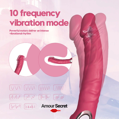 Godemiché vibrant pour stimulateur anal du point G, longueur insérable 22cm