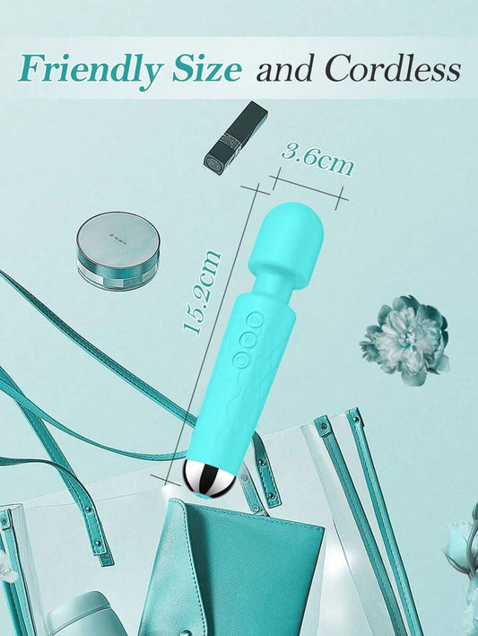 Masseur Corporel Rechargeable – Étanche et Portatif – Soulagement Musculaire pour Dos, Cou et Épaules (Vert)