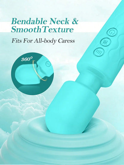 Masseur Corporel Rechargeable – Étanche et Portatif – Soulagement Musculaire pour Dos, Cou et Épaules (Vert)