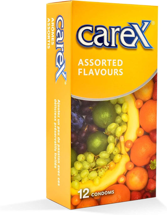 🍓 Carex Préservatifs Saveurs Assorties – 12 unités